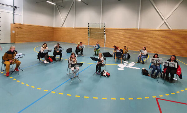 Lavangen skolemusikk øver igjen
