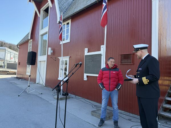 Markering av 8.mai på Lundbrygga