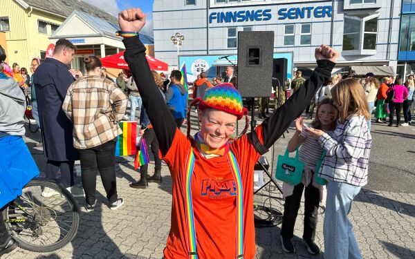 Prideparaden på Finnsnes