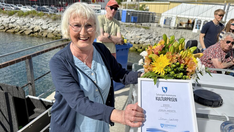 Søndag ble årets kulturpris i Salangen delt ut.
 Foto: Jon Henrik Larsen