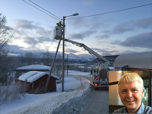 Direktør ved Trollfjord Bredbånd, Arild Fredriksen (innerfelt) er positiv til å bli en fast del av Salangen kommune. FOTO: PRIVAT