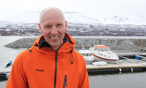Tor-Arne Chruickshank er glad for at marinaen er ferdig ved Best-stasjonen. FOTO: PER ASBJØRN GUNDERSEN