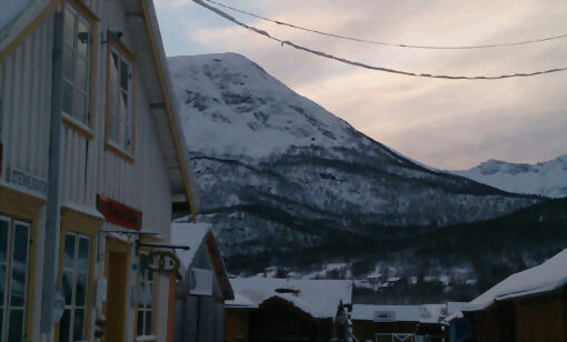 Foldvik i Gratangen, det er her det skal skje med julemarked den 13.desember.