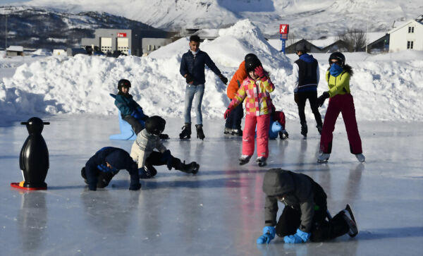 Sesongåpnet skøytebane