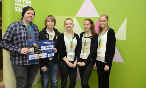 Sucus UB vant tre priser under fylkesmessa for ungdomsbedrifter i Tromsø. FOTO: UNGT ENTREPRENØRSKAP TROMS