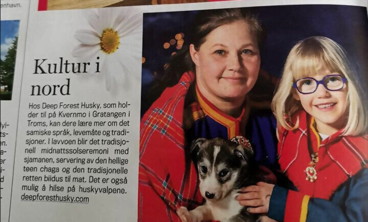 OMTALE: Deep Forest Husky fra Gratangen ble nevnt i Se&Hør. FOTO: SKJERMBILDE