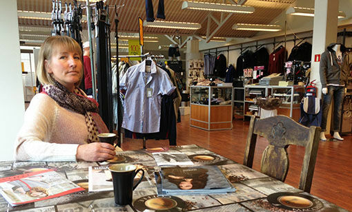 May-Torill Rotvik ilag med Lillian Fossli er eiere av klesbutikken Kleo. FOTO: JON HENRIK LARSEN